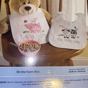 New Bucilla bib kit - On the Farm